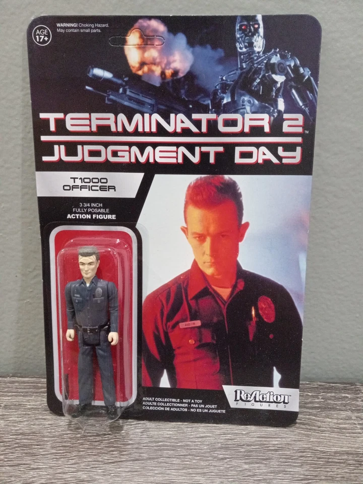 FUNKO РЕАКЦИЯ ФИЛЬМЫ ТЕРМИНАТОР 2 СУДНЫЙ ДЕНЬ T-1000 ОФИЦЕР ФИГУРКА - Изображение 2 из 4