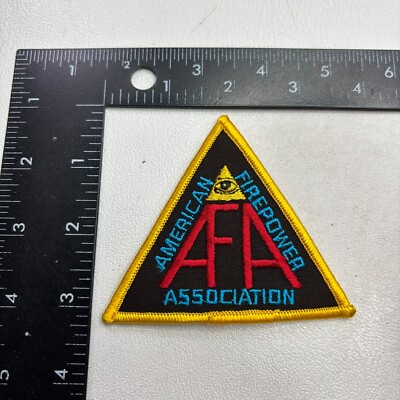 VTG Triangle AMERICAN FIREPOWER ASSOCIATION AFA Patch (? Guns / Firearms ?) 561N