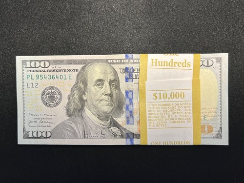 U.S. $100 Dollar Bill, From A New Bundle, 2017A, Fr.#2189-L, Mint, UNC - Picture 5 of 11