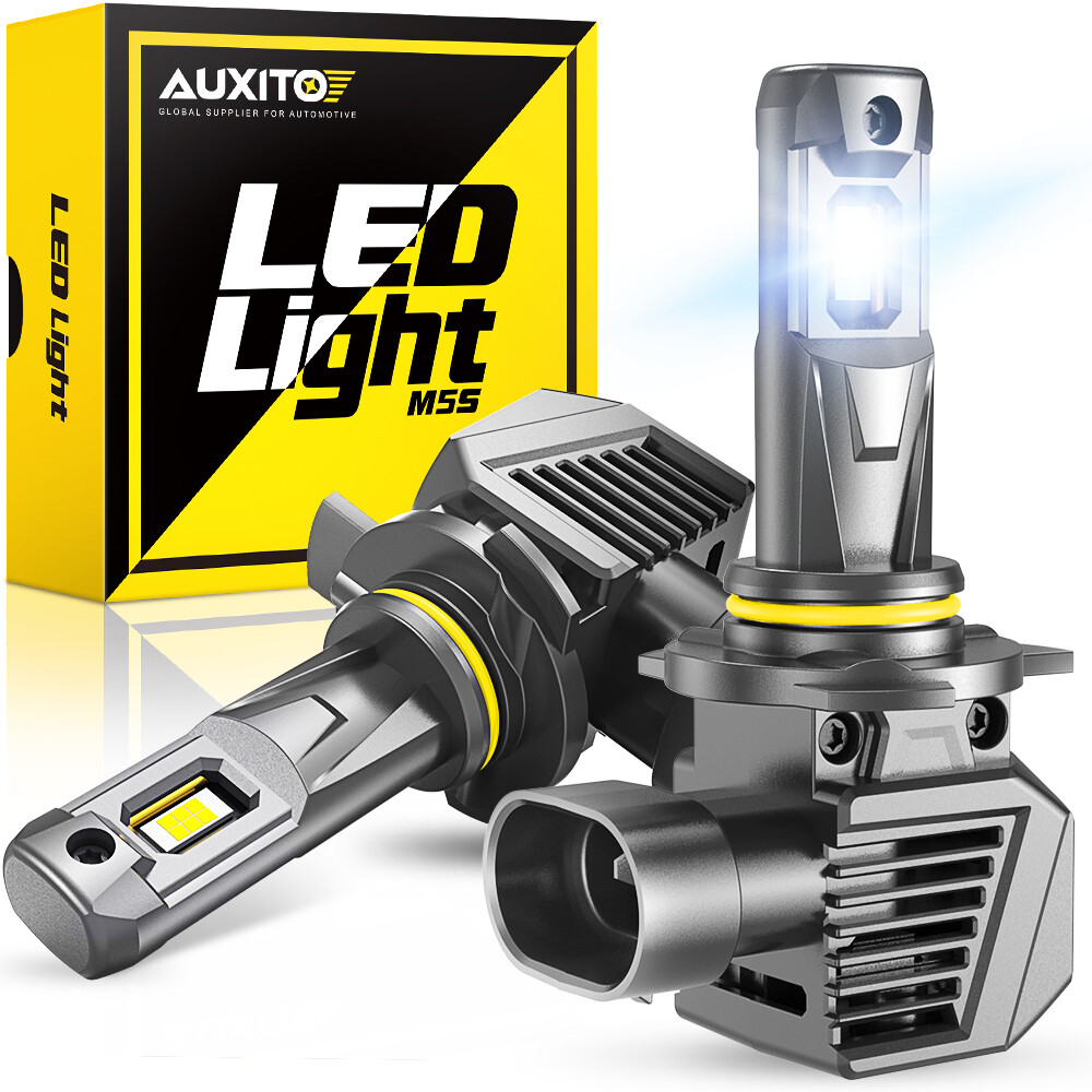 AUXITO HIR2 9012 LED Headlight Combo Bulbs 6500K High/ Low Beam 120W Super White