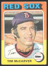 1975 Topps Tim McCarver Boston Red Sox #586