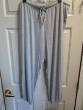 SOMA COOL NIGHTS RELAXED BANDED ANKLE PAJAMA PANTS IN HEATHER OPAL GRAY SIZE XL 