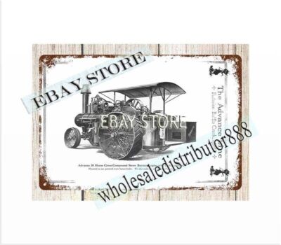 1910s M. Rumely La Porte, IN straw burner engine Advanced Line tin sign