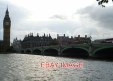 PHOTO  WESTMINSTER BRIDGE AND BIG BEN TAKEN FROM THE GARDENS OF ST THOMAS'S HOSP