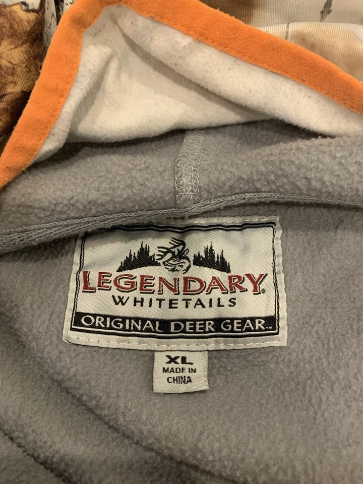 Legendary Whitetails Jacket Coat Mens XL Full Zip Outdoor Hunting Gray Real Tree - Image 3 of 4