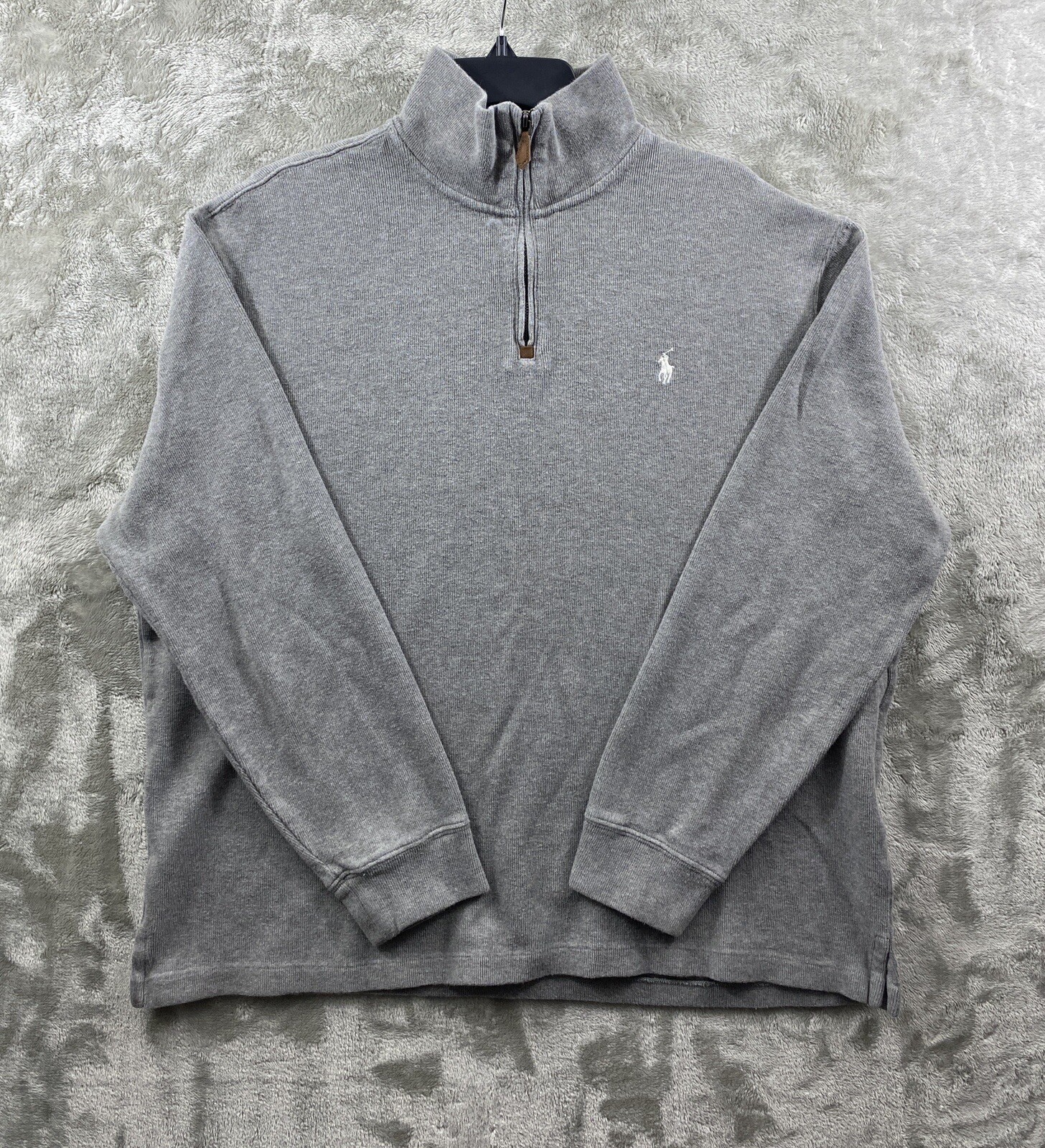 PONY Felpa pullover Polo Ralph Lauren Adulto Extra Large XL Grigio Uomo