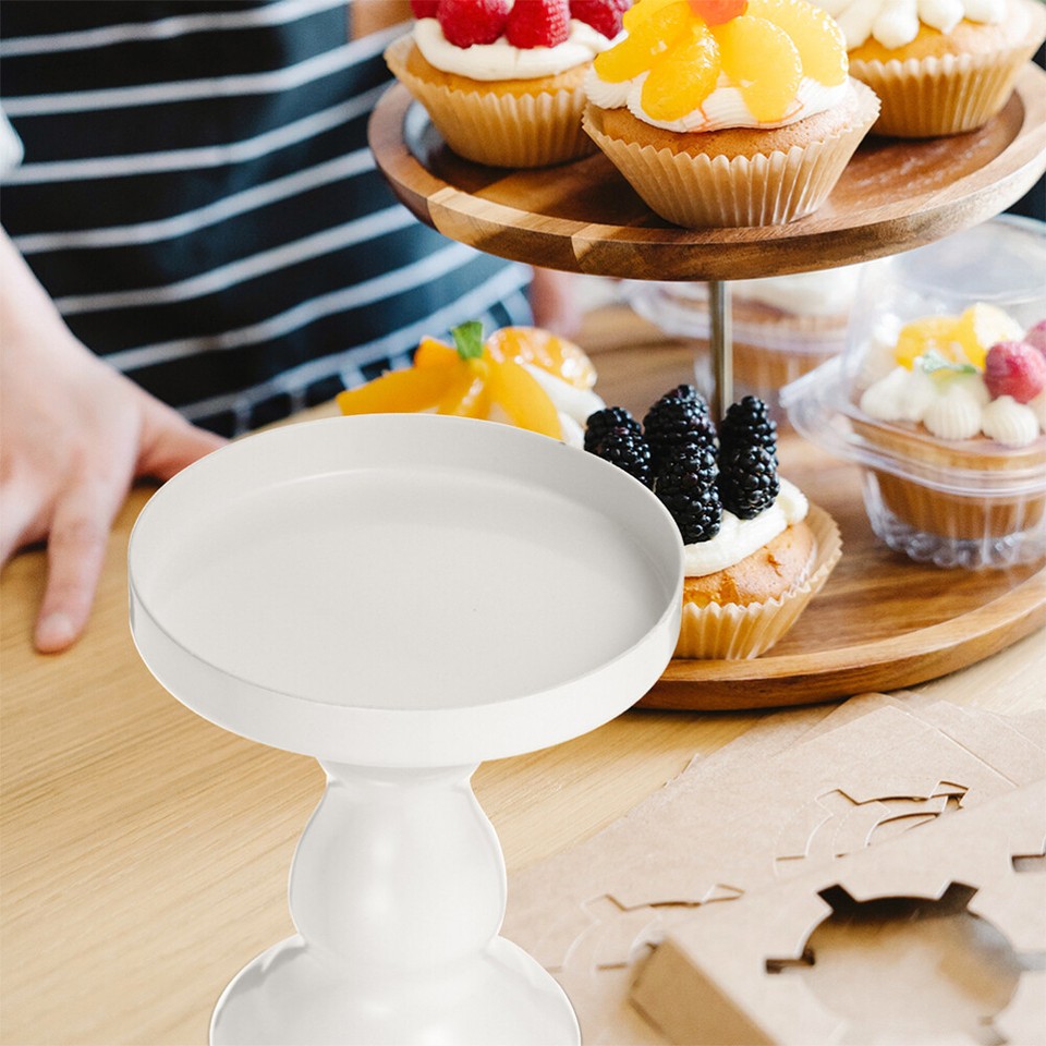 2Pcs Small Cake Display Tray Decorative Cake Stand Wedding Food Serving