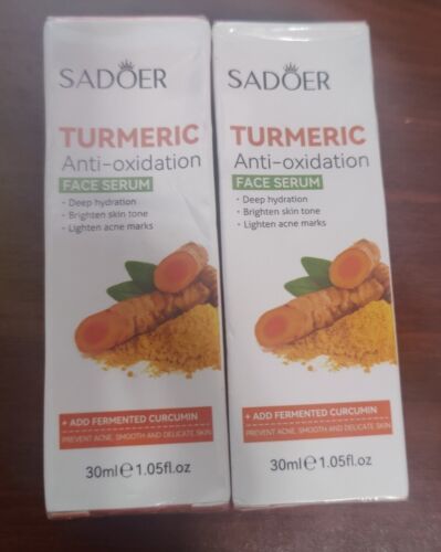 2 PACK SADOER TURMERIC 30ml. Anti-oxidation FACE SERUM - NEW - Picture 3 of 3