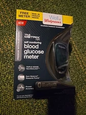 True Metrix AIR Blood Glucose Meter New in Box.  Plus 29 Blood Glucose Strips.
