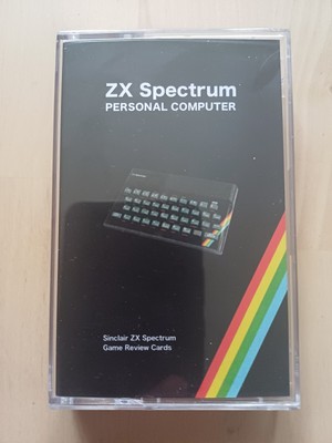 Sinclair ZX Spectrum Retro Computer Game Cards Cassette Box 2020 NEU
