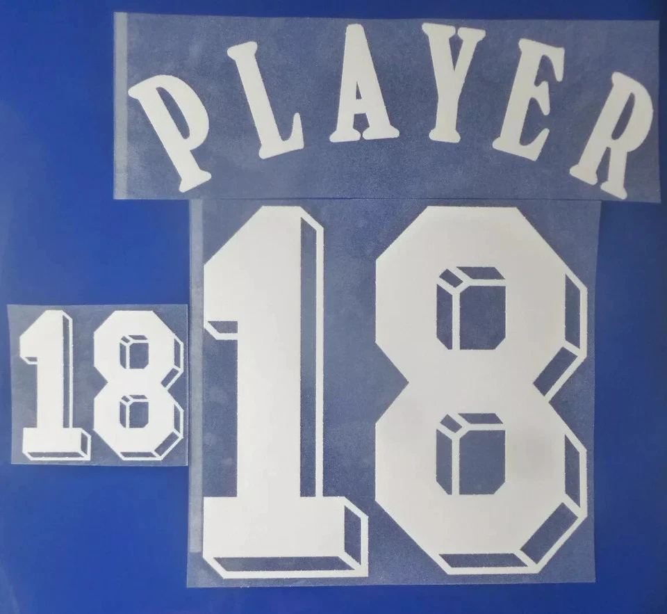 53GRADSPORT Set Flock Nummer number número Trikot jersey shirt Frankreich France 1992 home