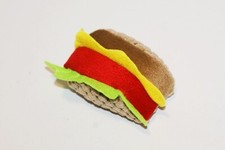 Hundespielzeug Welpenspielzeug Katzenspielzeug - Pl&uuml;sch Hot Dog - 9cm -