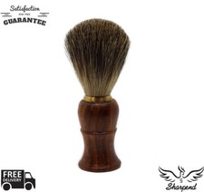 Men Badger Wet Shaving Brush Beard Grooming Travel Hair Knot Barber Salon Tool