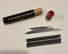 Eversharp Red Top Lead Medium Thin 2 3/4 inch Round Tube Mechanical Pencil VTG