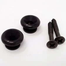 True Custom Shop® Black Strap Buttons for Gibson Les Paul Epiphone & SG Guitars