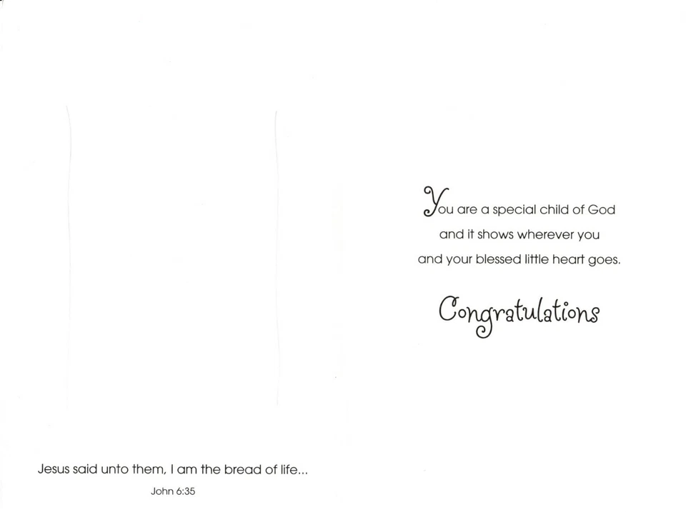 For A Special Daughter First Holy Communion Brown Bear At Church Greeting Card   - Image 2 of 3