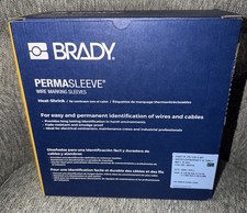 New Brady PS-125-2-WT-S Permasleeve Wire Marking Sleeves Heat Shrink 2500/Roll
