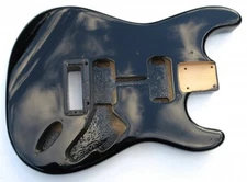 Fernandes STF-135 Strat Style Guitar Alder 2P Black 1985 Japan by Headway - Rare