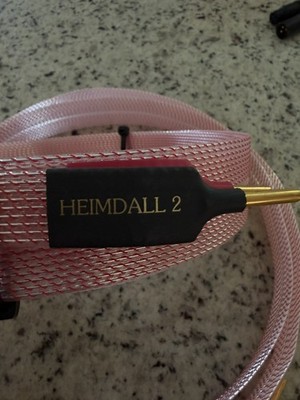 Nordost Heimdall 2m Audiofile Speaker Cable.(Banana). Great condition