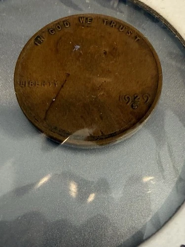 1929-S Lincoln Wheat Penny Cent - G/VG Good