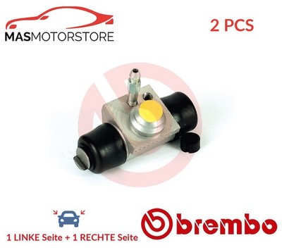 RADBREMSZYLINDER TROMMELBREMSE PAAR HINTEN BREMBO A 12 289 2PCS P NEU