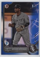 2022 Bowman Draft 1st Edition Blue Foil 1/150 Jordan Sprinkle #BD-183 0lm