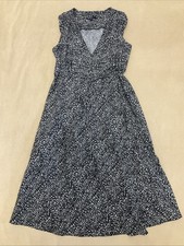 Gap Maternity Dress Womens Small Grey Black Pattern Wrap