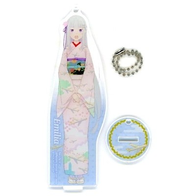Schlüsselanhänger Emilia japanische Kleidung Re:ZERO Acryl Ständer Japan C641