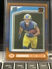 2024 Panini Clearly Donruss - Rated Rookie Blake Corum Orange /199 RC Rams Mint