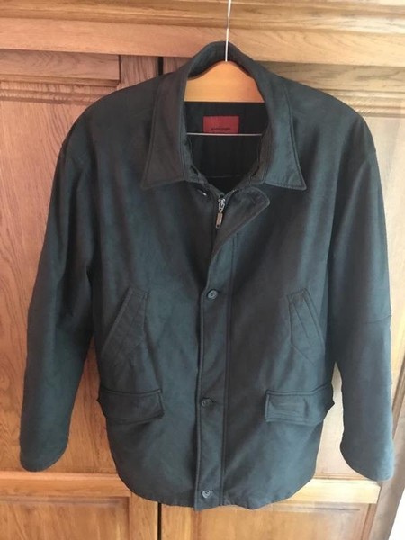 Men Pierre Cardin Jacket Black Polyester 44 / XXL