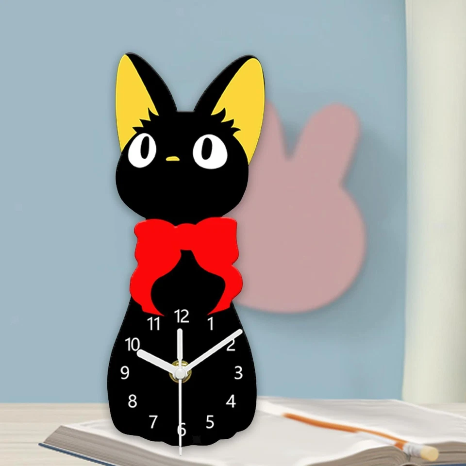 Creative Cat Table Clock Ornament Decoration - Image 2 of 4