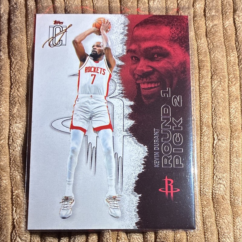 Topps 2026 Signature Class Kevin Durant Round Pick 21 Insert #57 Rockets