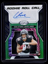 2025 Panini Certified #RRC-CLD Colston Loveland Rookie Roll Call Green #/25