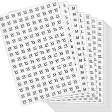 4200 Pcs Clothing Size Stickers Round Clothing Apparel Labels Stickers