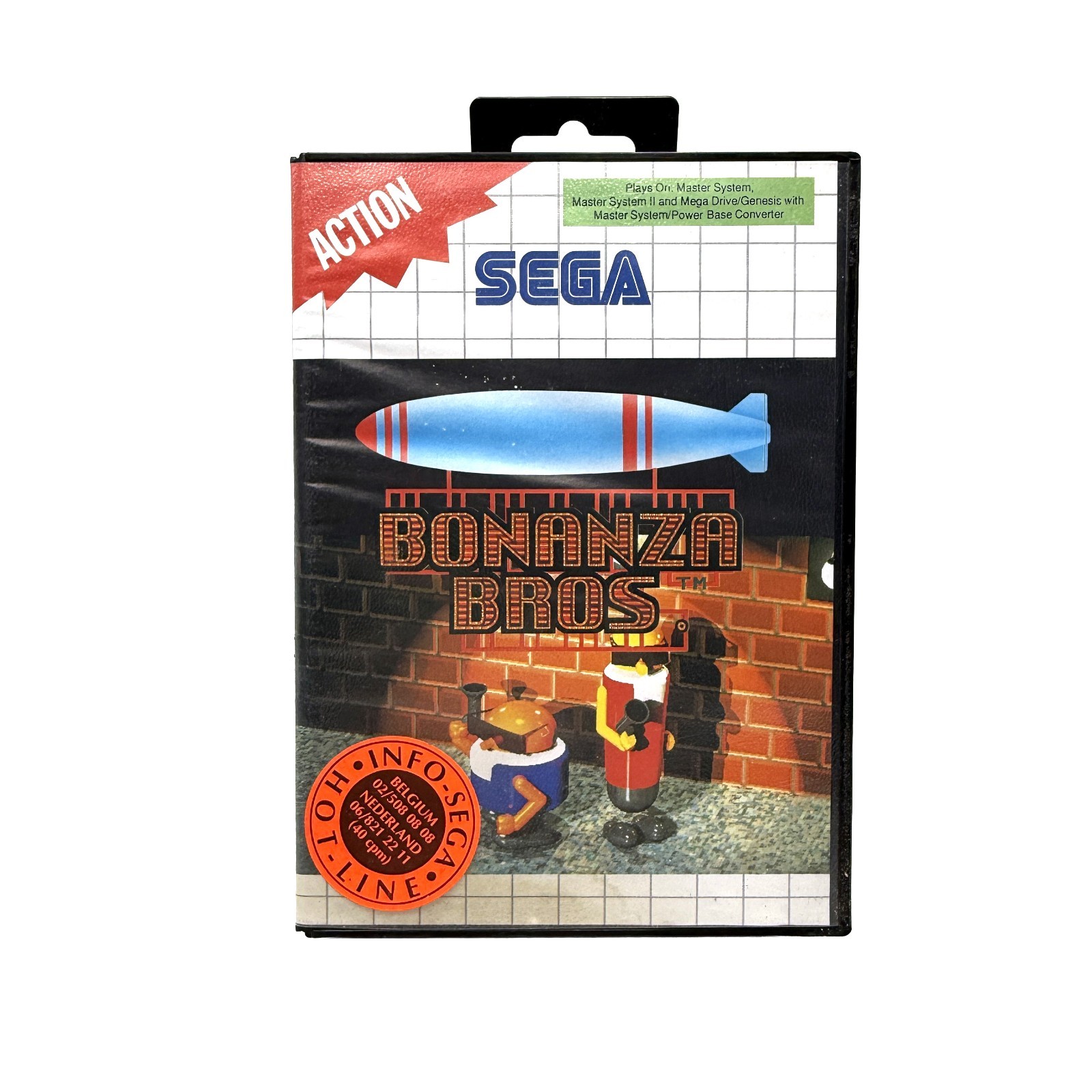 Bonanza Bros. Sega Master System COMPLET PAL CIB