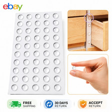 100 PCS Self-Adhesive Clear Door Stop Rubber Damper Buffer Cabinet Bumpers Si