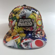 Super Mario Hat Boys Youth Snapback Cap