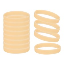 12 Pcs Rubber Bracelets, Glow in the Dark Silicone Bracelets Wristbands, Orange