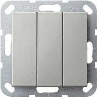 Gira 2844600 Taster 3-Fach 10 A 250 V~Mit Wippen SchließEr 1-Polig, System 55, E