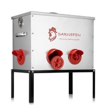 Automatic Chicken Feeder Rat Proof - 40lb 6 16.5"L x 9.5"W x 19.2"H, gray