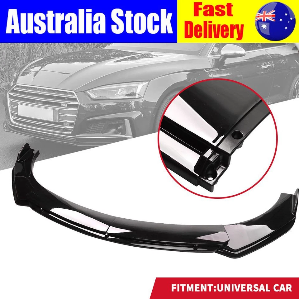 For Dodge Journey Challenger Glossy Black Front Bumper Lip Spoiler Splitter Kit - image 2 of 4