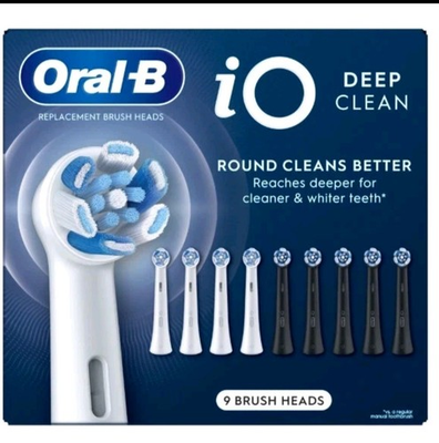 #ad #ad Oral B iO Deep Clean Replacement Toothbrush Head 9 count $37.99