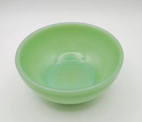 Fire King Oven Ware Jadeite Bowl Cereal Soup Chili Green 5" Anchor Hocking Vtg
