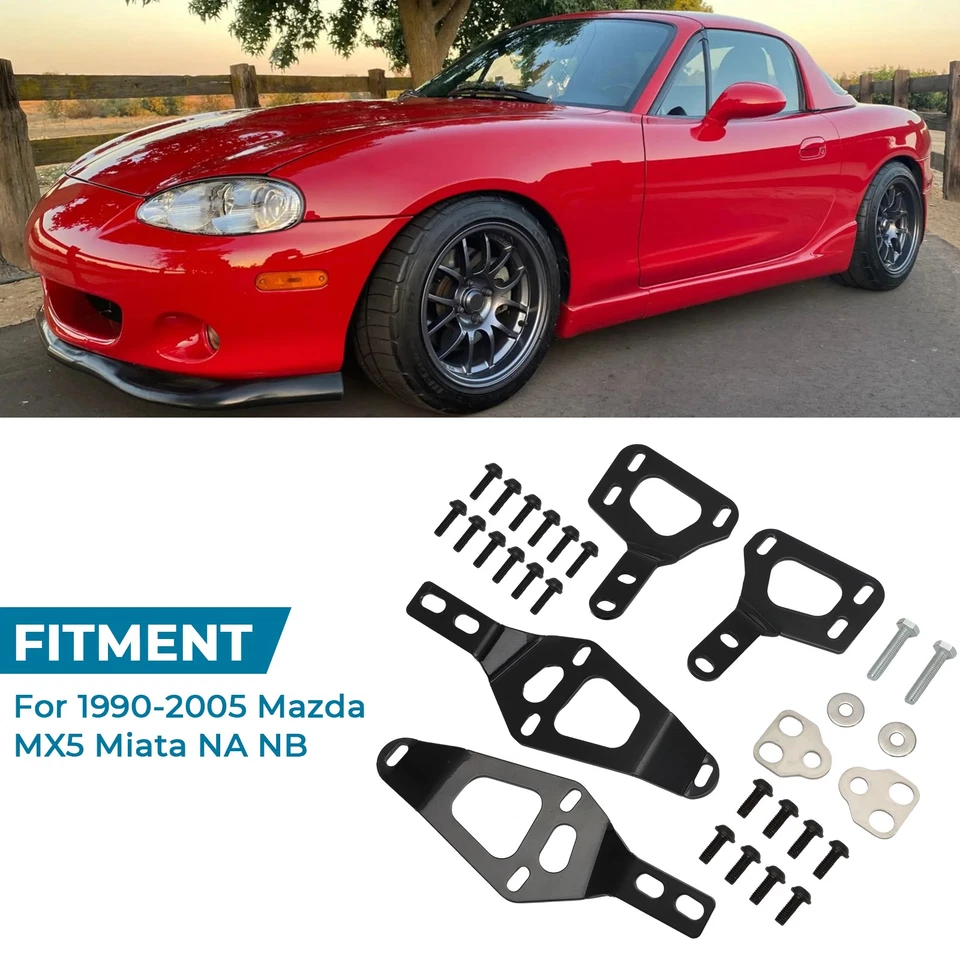 For MX5 Miata NA NB Full Hardtop Bracket Full Mounting Kit Bolts and Brackets Foto 3 de 4