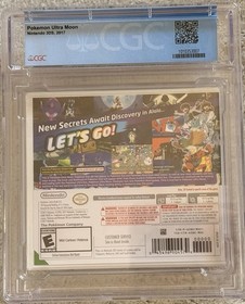 Pokemon Ultra Moon Nintendo 3DS Sealed New CGC 9.8 A+ Graded
