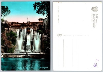 Continental Tivoli Villa DEste Fontana DellOrgano Postcard