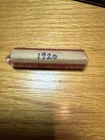 1920-P Roll Lincoln Cent Wheat Pennies 50 Coin Count 106 Yrs Old All Same Date
