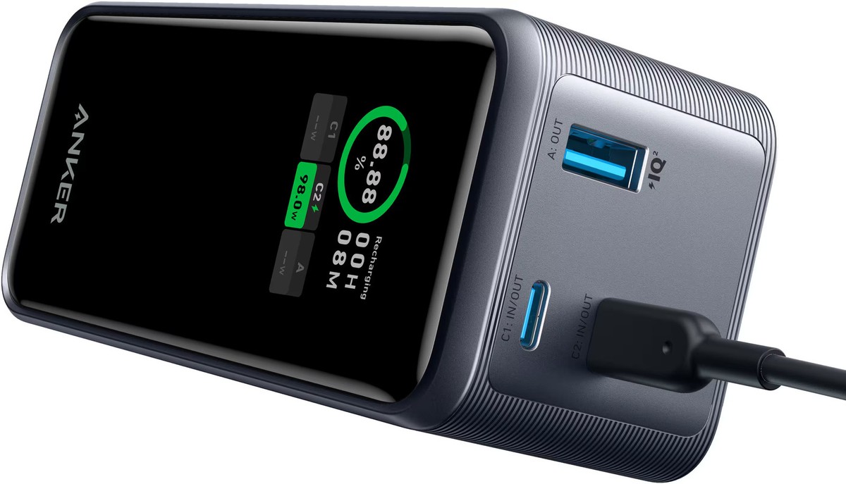 Anker - Power Bank (20000mAh, 200W, 3-Port) - Black | eBay