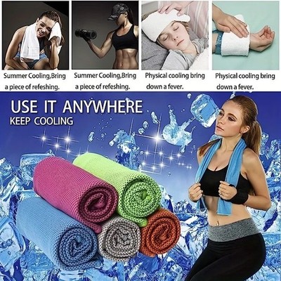 4 Stk Kühlhandtuch Kühlendes Handtuch Kühltuch Sporthandtuch Cooling Towel