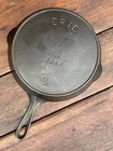 Pre Griswold Erie #8 Third Series Cast Iron Skillet